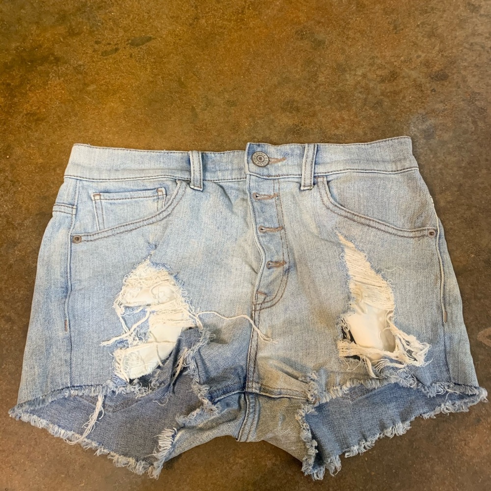 Blue jean shorts